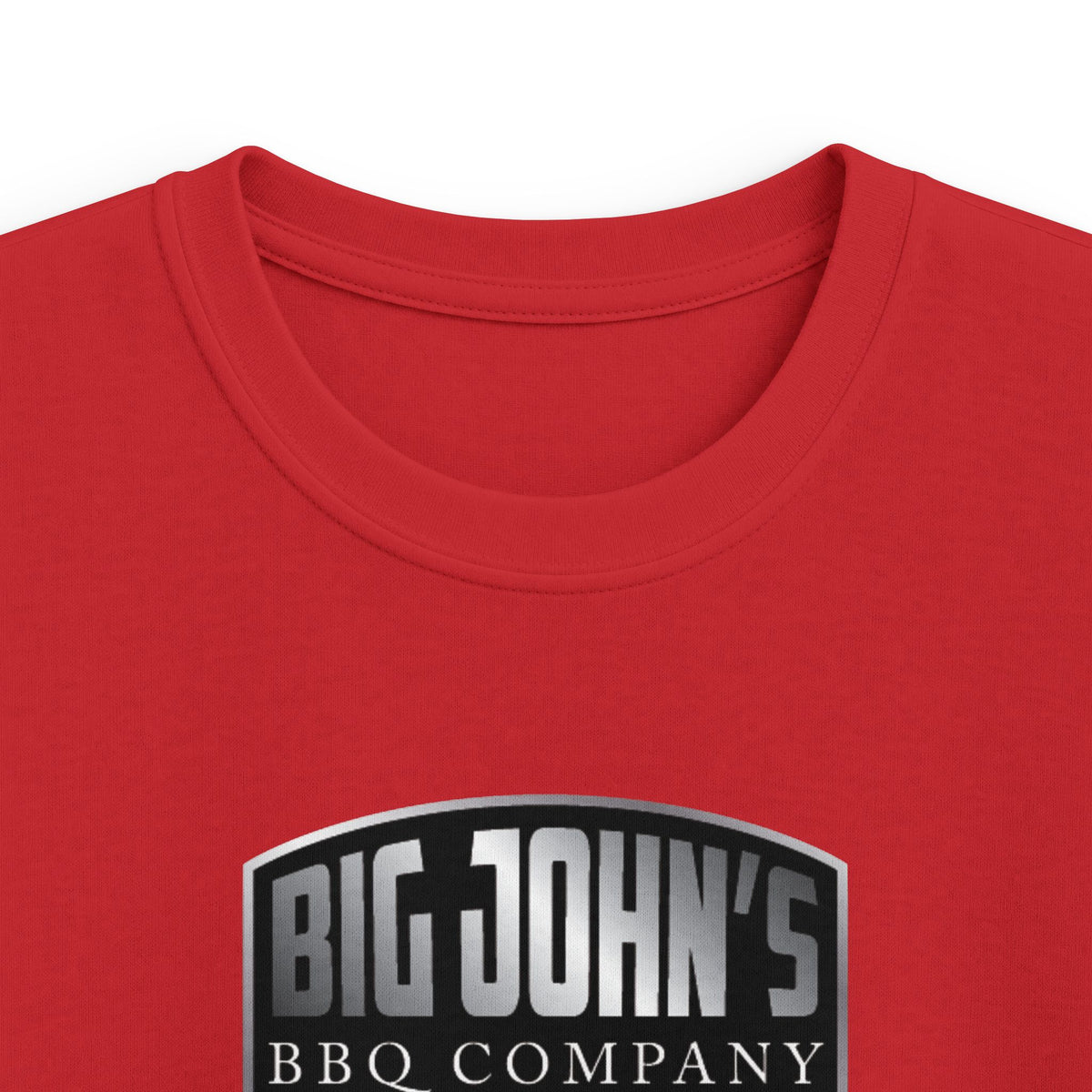 Kids Tee — "Big John's BBQ Company" Logo Shirt (Children's Barbecue Tee)
