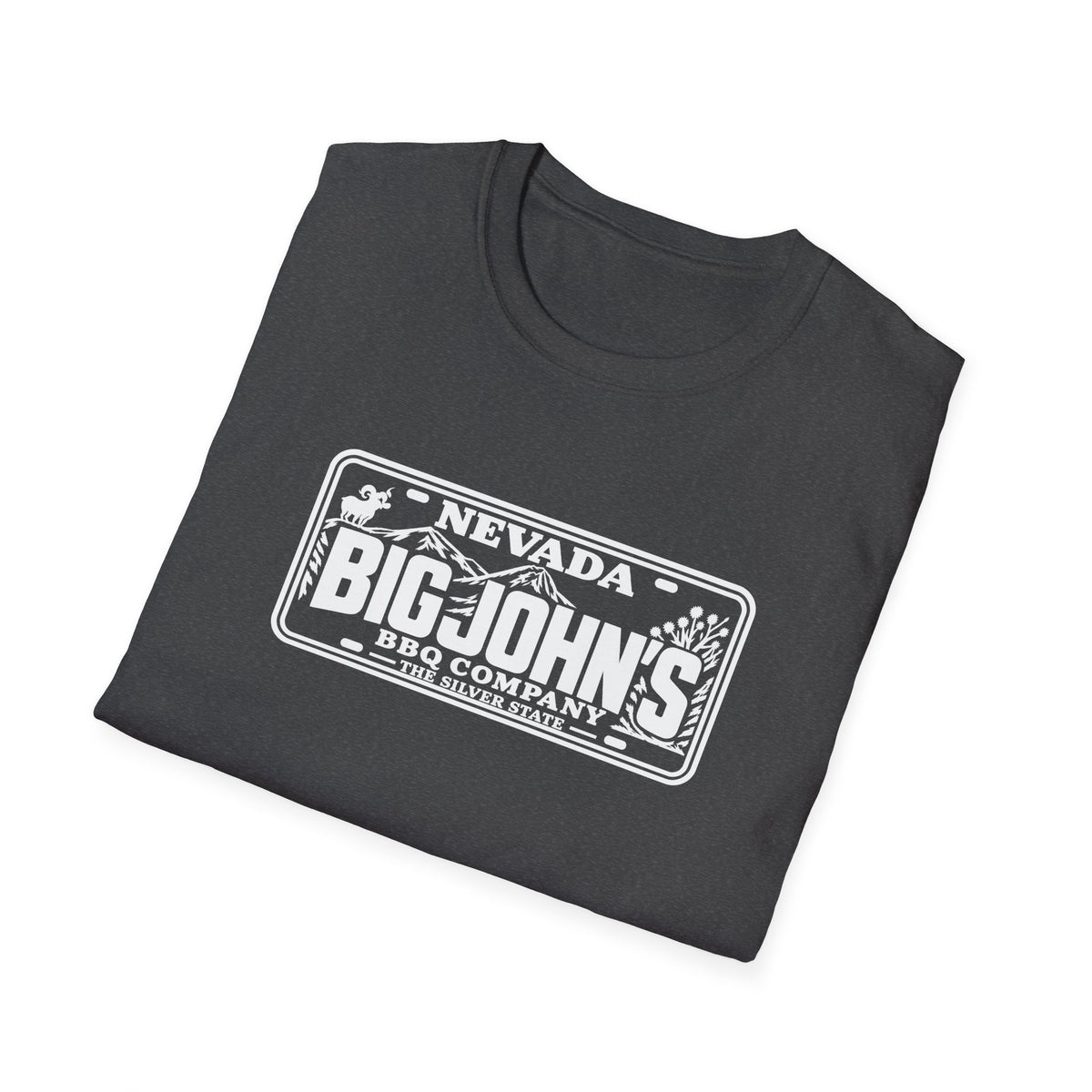 Big John's BBQ Company T-Shirt — Vintage Silver State BBQ Logo