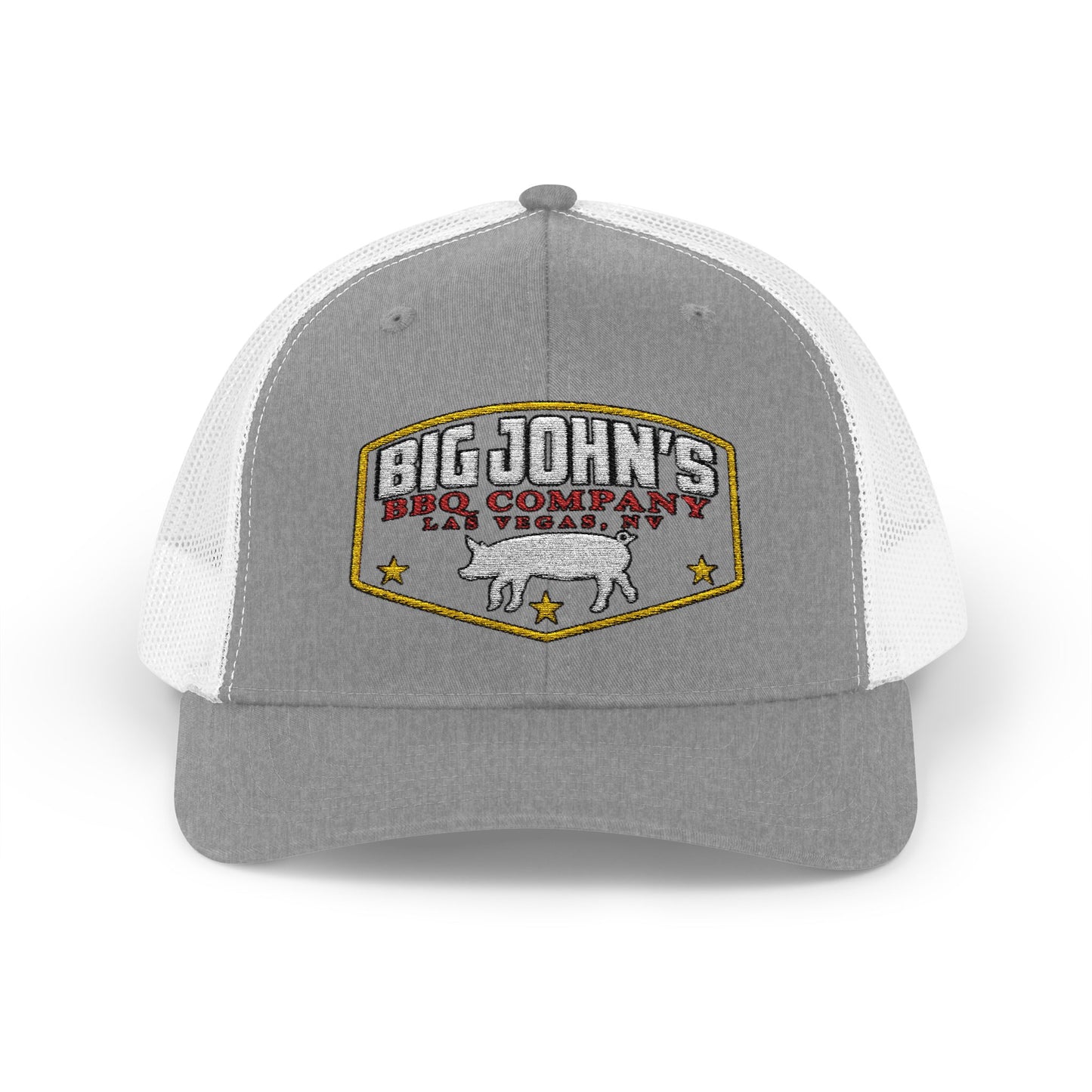 Big John's BBQ Company Trucker Cap — Pig Patch Logo Snapback