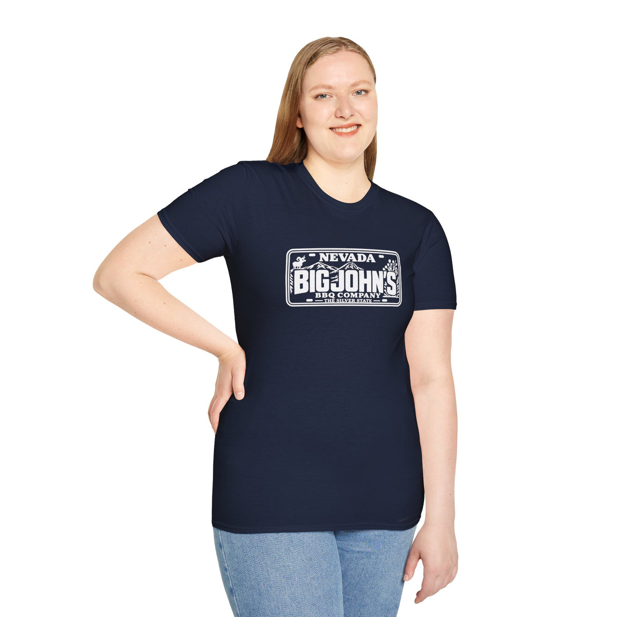 Big John's BBQ Company T-Shirt — Vintage Silver State BBQ Logo