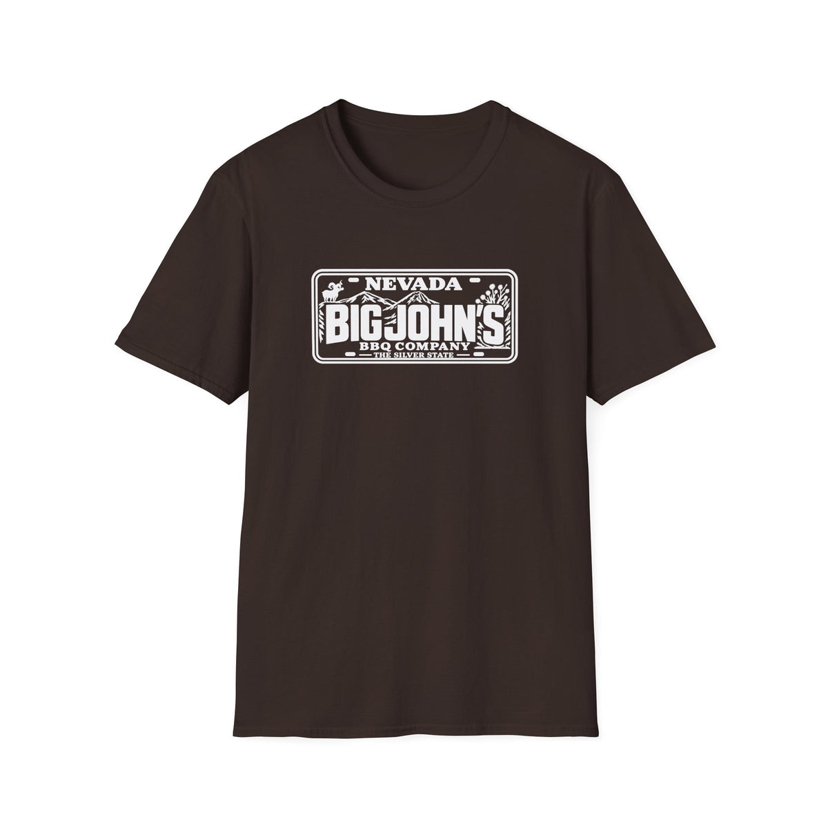 Big John's BBQ Company T-Shirt — Vintage Silver State BBQ Logo