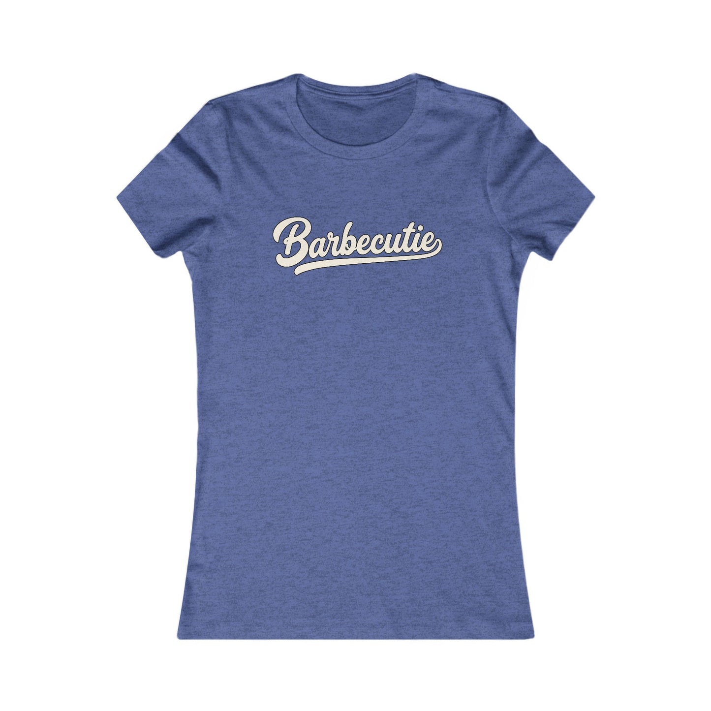 Big John's BBQ Women's Tee — "Barbecutie" Graphic Shirt
