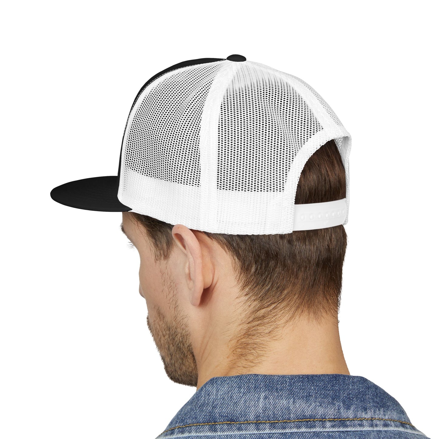 Big John’s BBQ Co. Flat Bill Trucker Hat — Pig Patch Mesh Cap