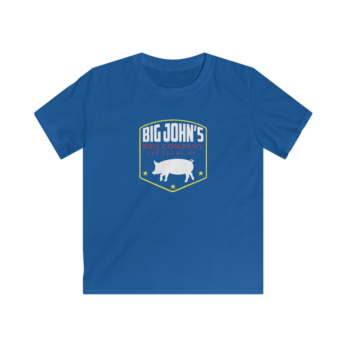 Kids Tee — "Big John's BBQ Company" Logo Shirt (Children's Barbecue Tee)