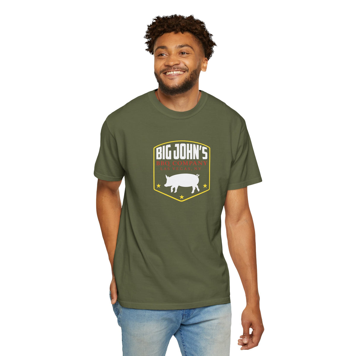 Big John’s BBQ Pig Logo T-Shirt