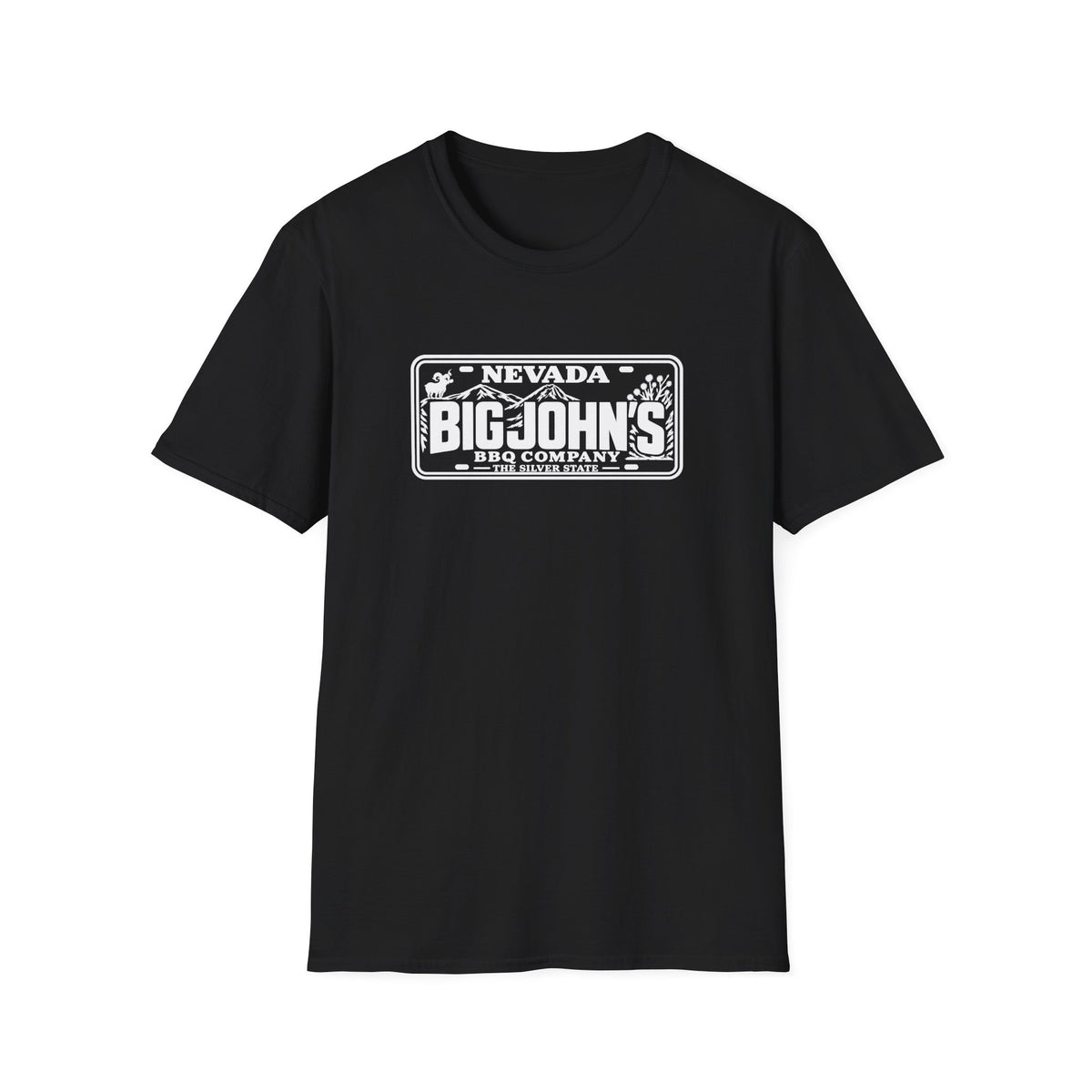Big John's BBQ Company T-Shirt — Vintage Silver State BBQ Logo