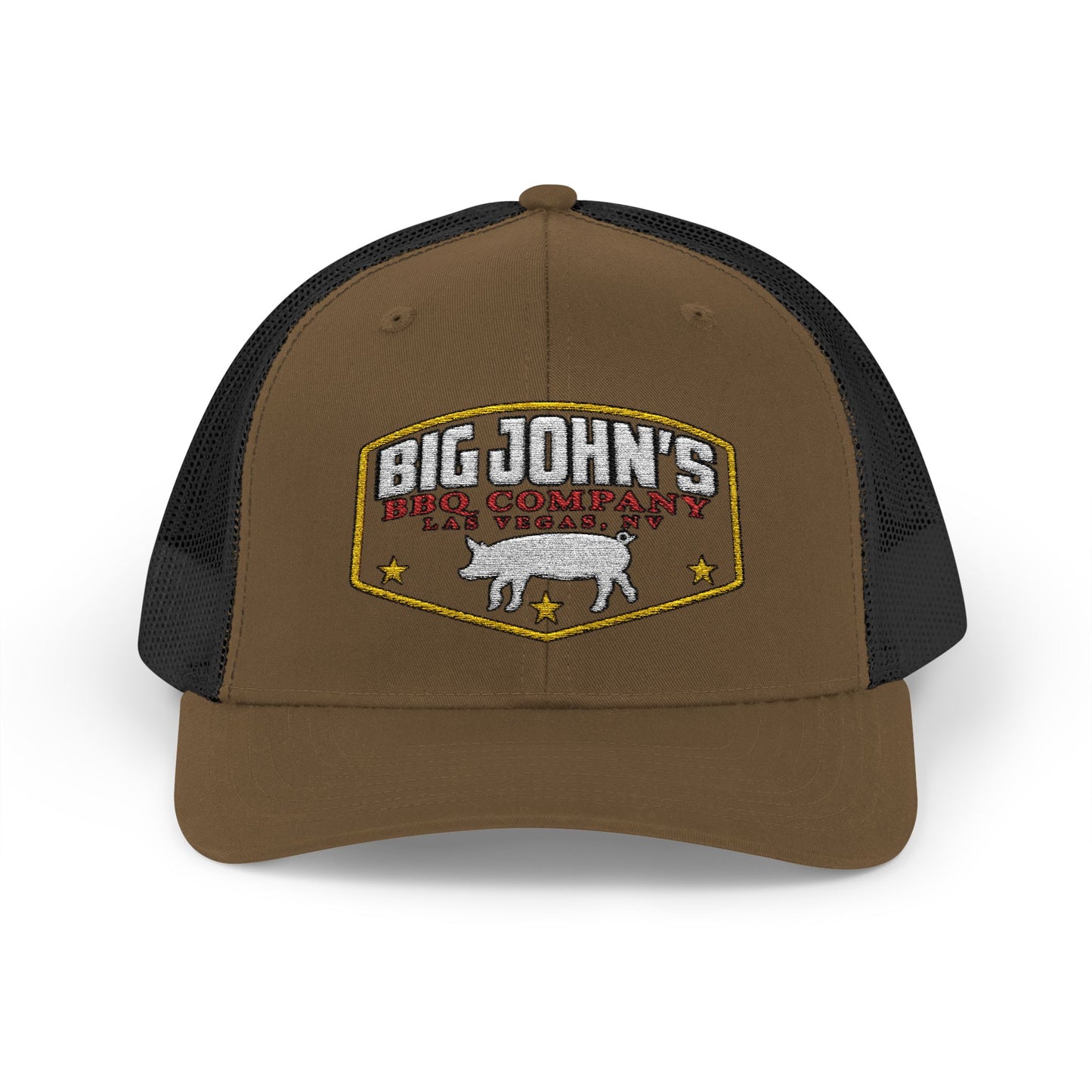 Big John's BBQ Company Trucker Cap — Pig Patch Logo Snapback