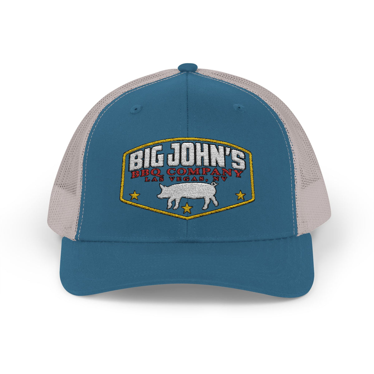 Big John's BBQ Company Trucker Cap — Pig Patch Logo Snapback