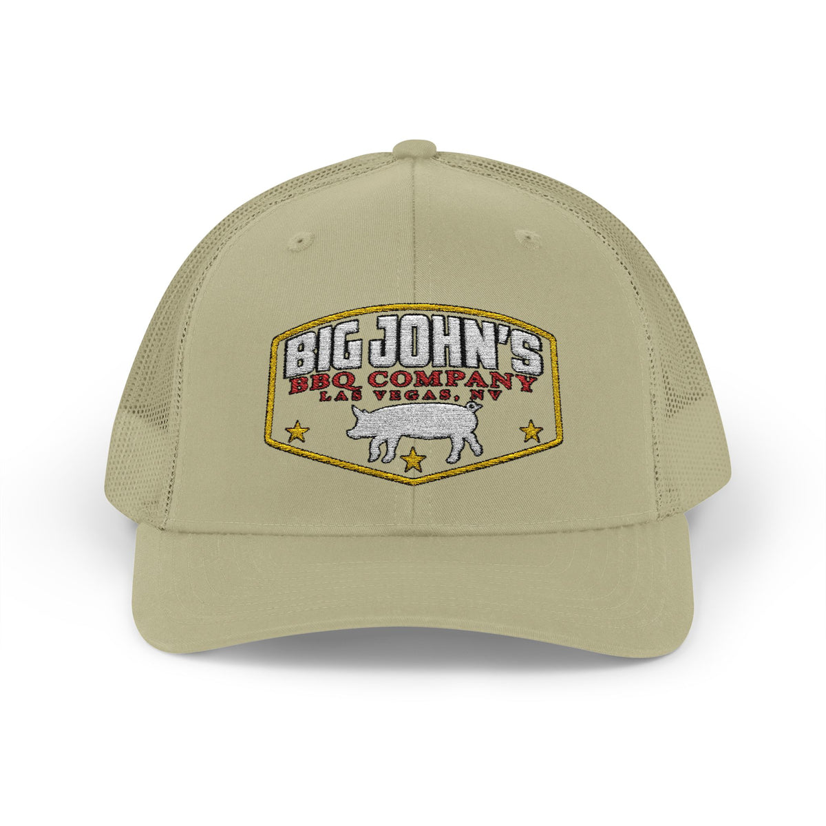 Big John's BBQ Company Trucker Cap — Pig Patch Logo Snapback