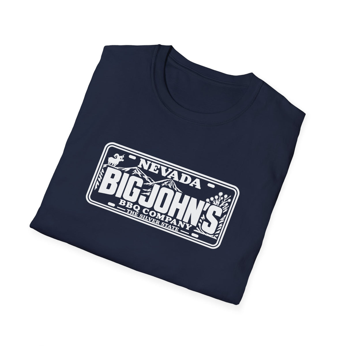 Big John's BBQ Company T-Shirt — Vintage Silver State BBQ Logo