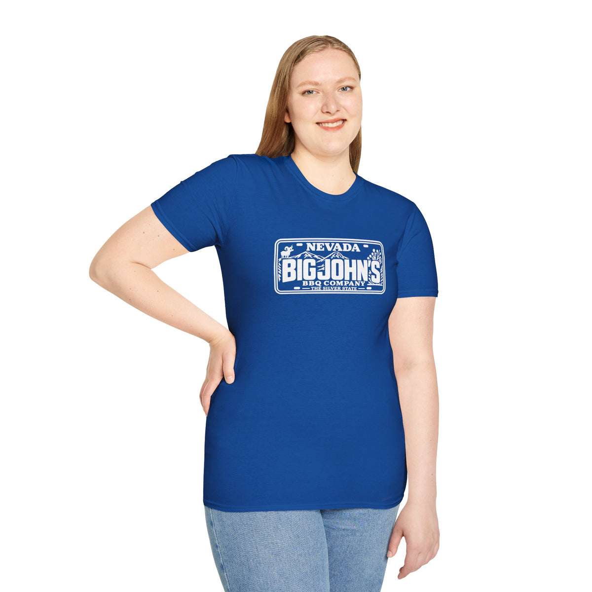 Big John's BBQ Company T-Shirt — Vintage Silver State BBQ Logo