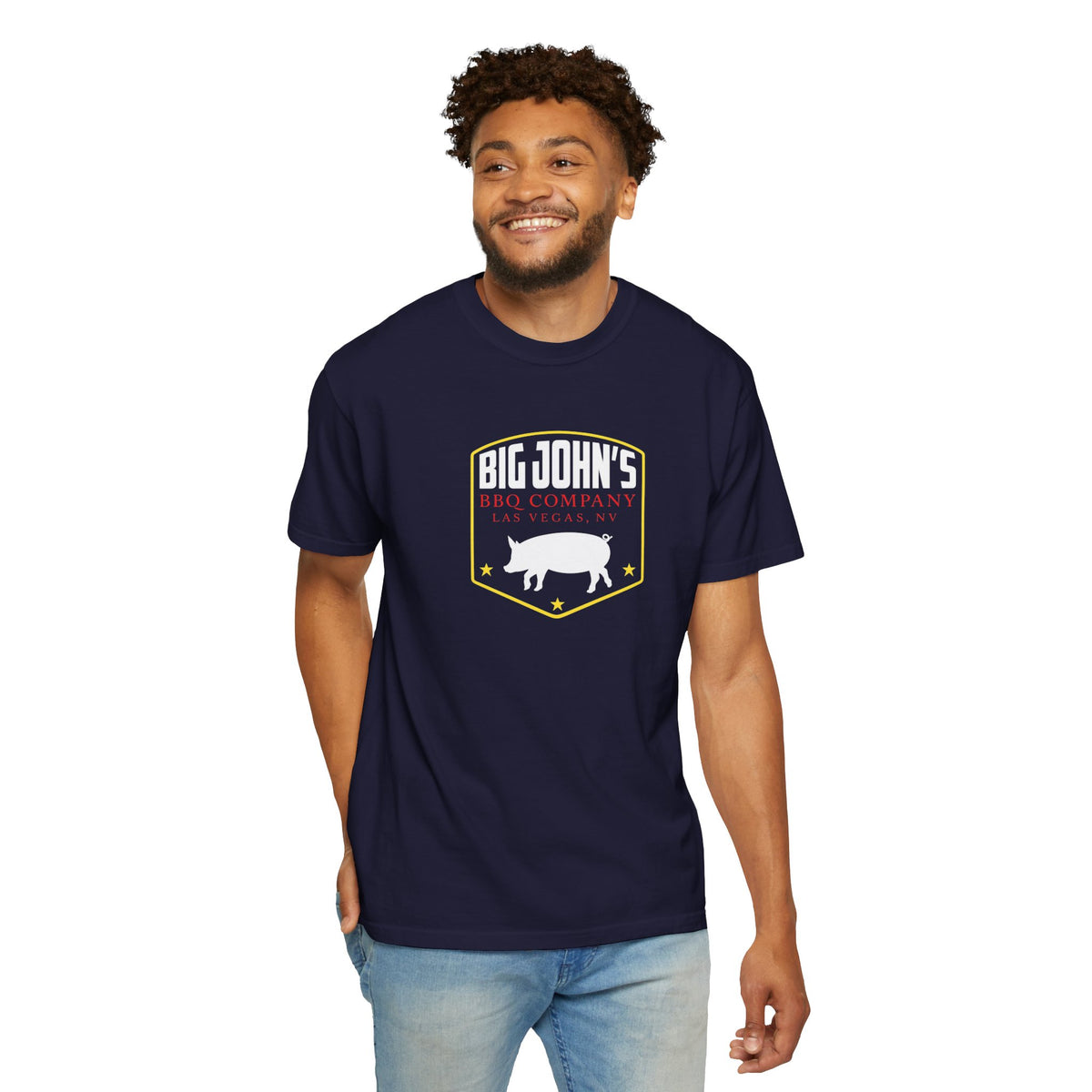 Big John’s BBQ Pig Logo T-Shirt
