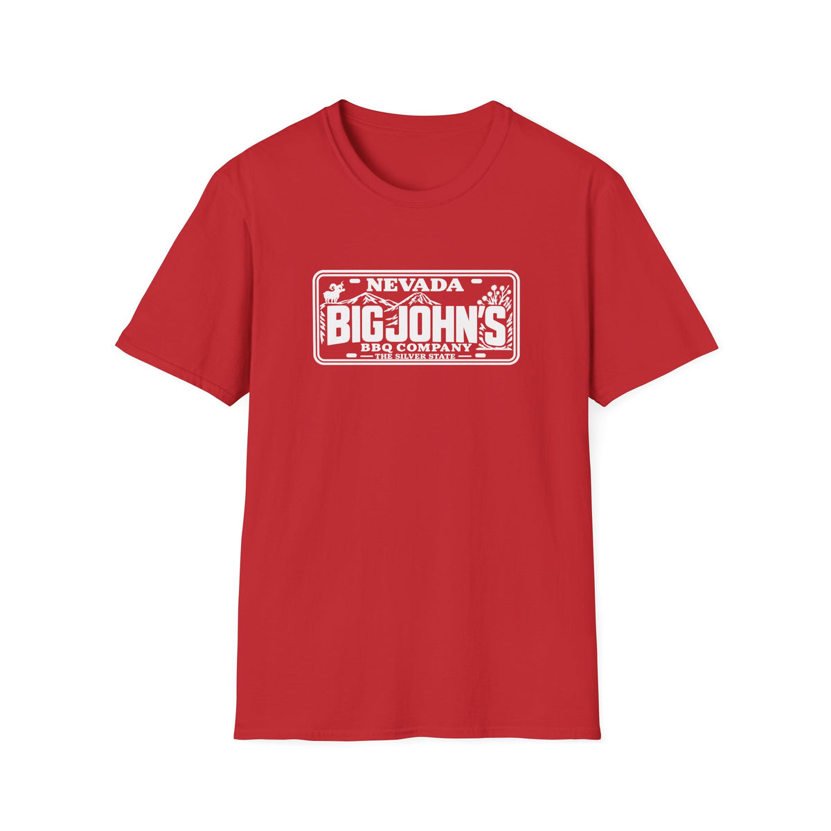 Big John's BBQ Company T-Shirt — Vintage Silver State BBQ Logo