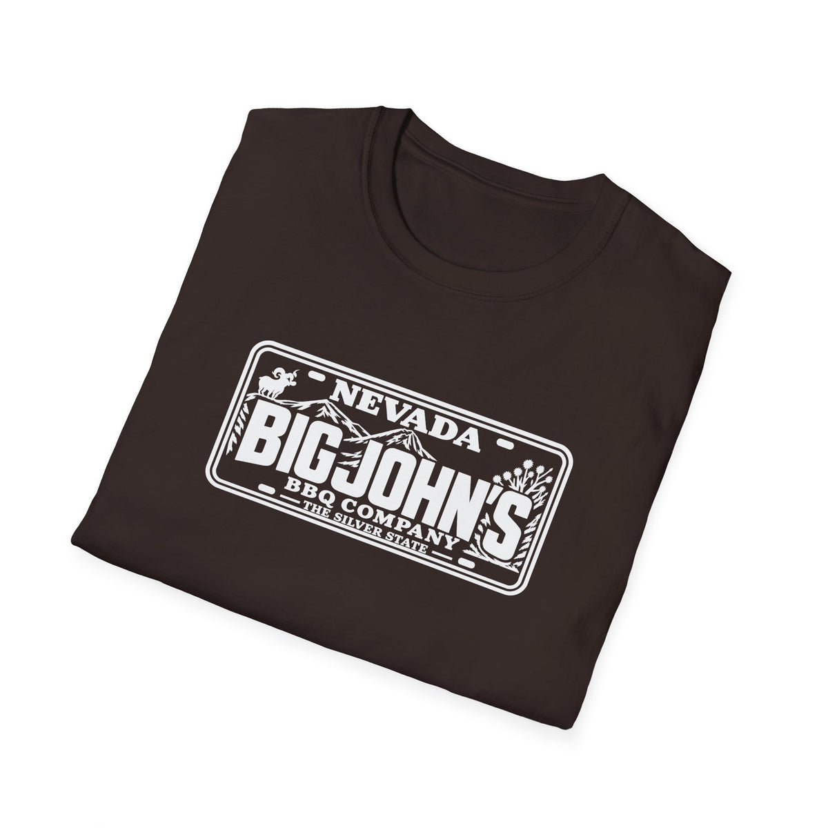 Big John's BBQ Company T-Shirt — Vintage Silver State BBQ Logo
