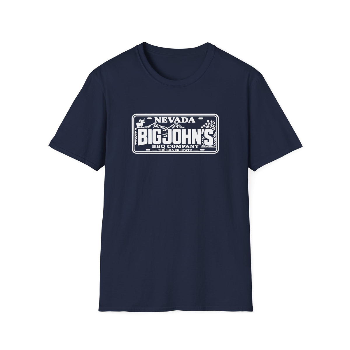Big John's BBQ Company T-Shirt — Vintage Silver State BBQ Logo