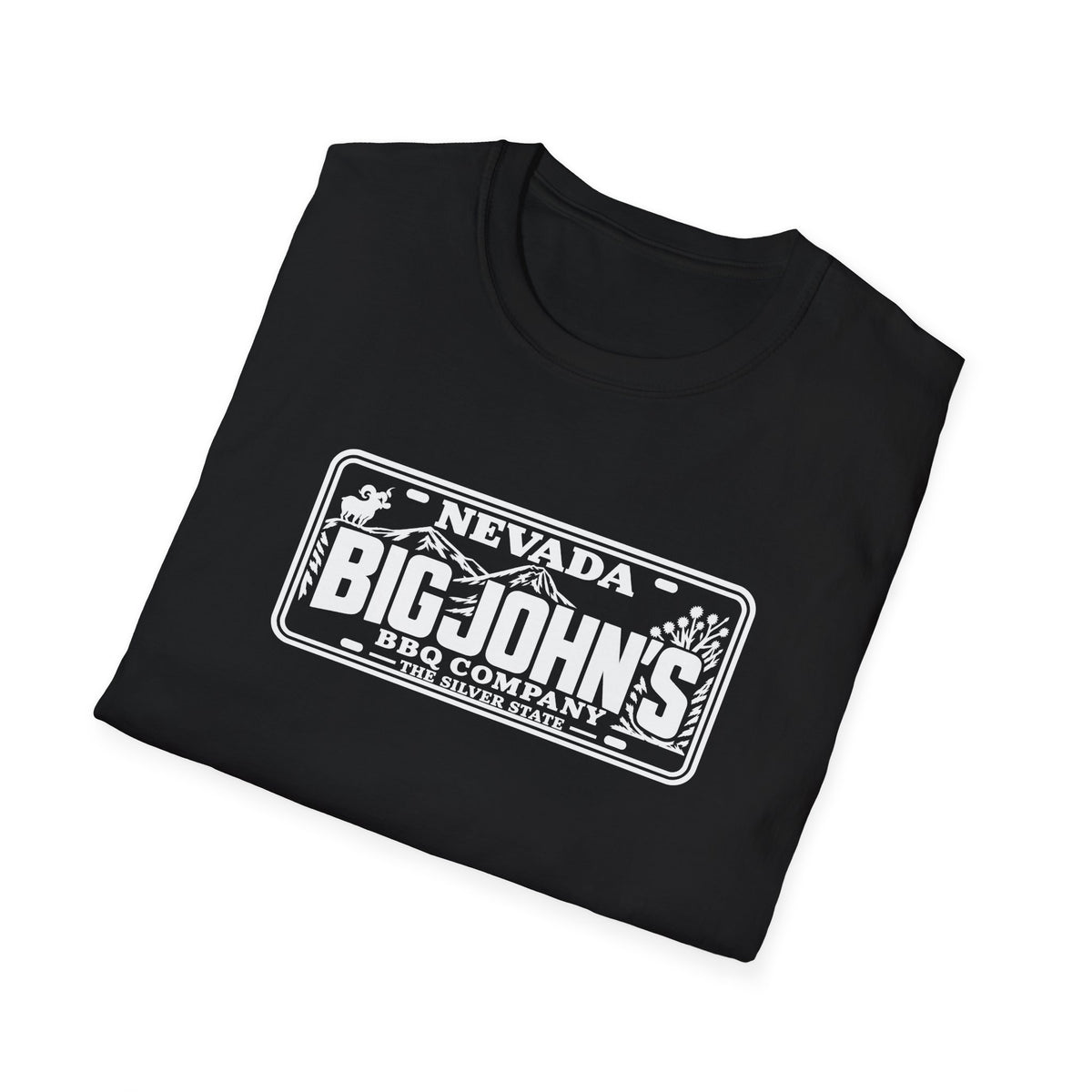 Big John's BBQ Company T-Shirt — Vintage Silver State BBQ Logo