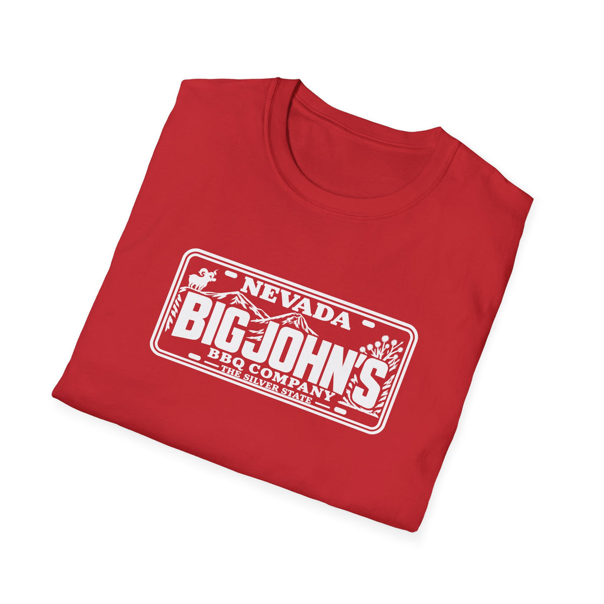 Big John's BBQ Company T-Shirt — Vintage Silver State BBQ Logo