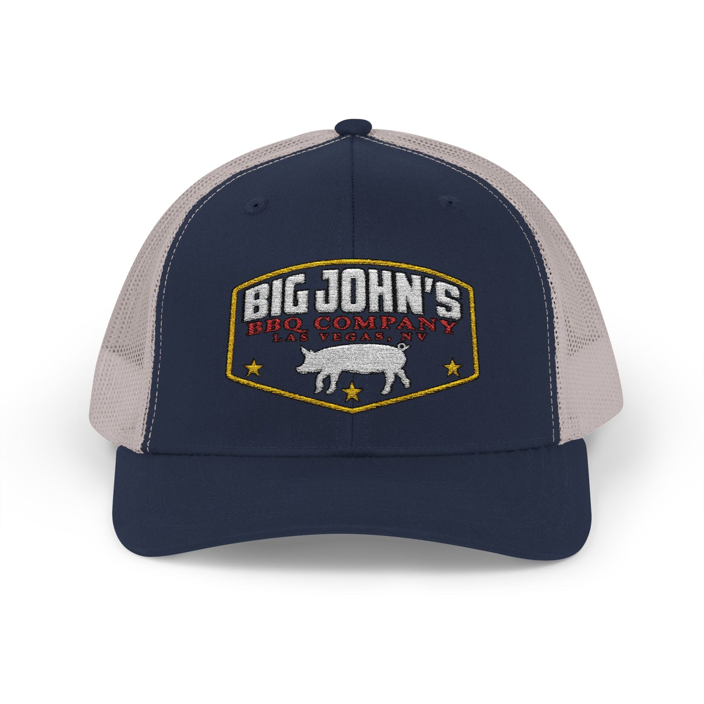 Big John's BBQ Company Trucker Cap — Pig Patch Logo Snapback