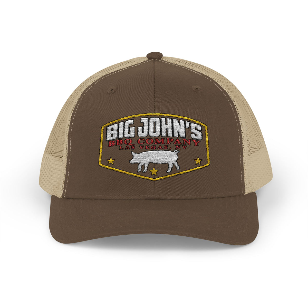 Big John's BBQ Company Trucker Cap — Pig Patch Logo Snapback