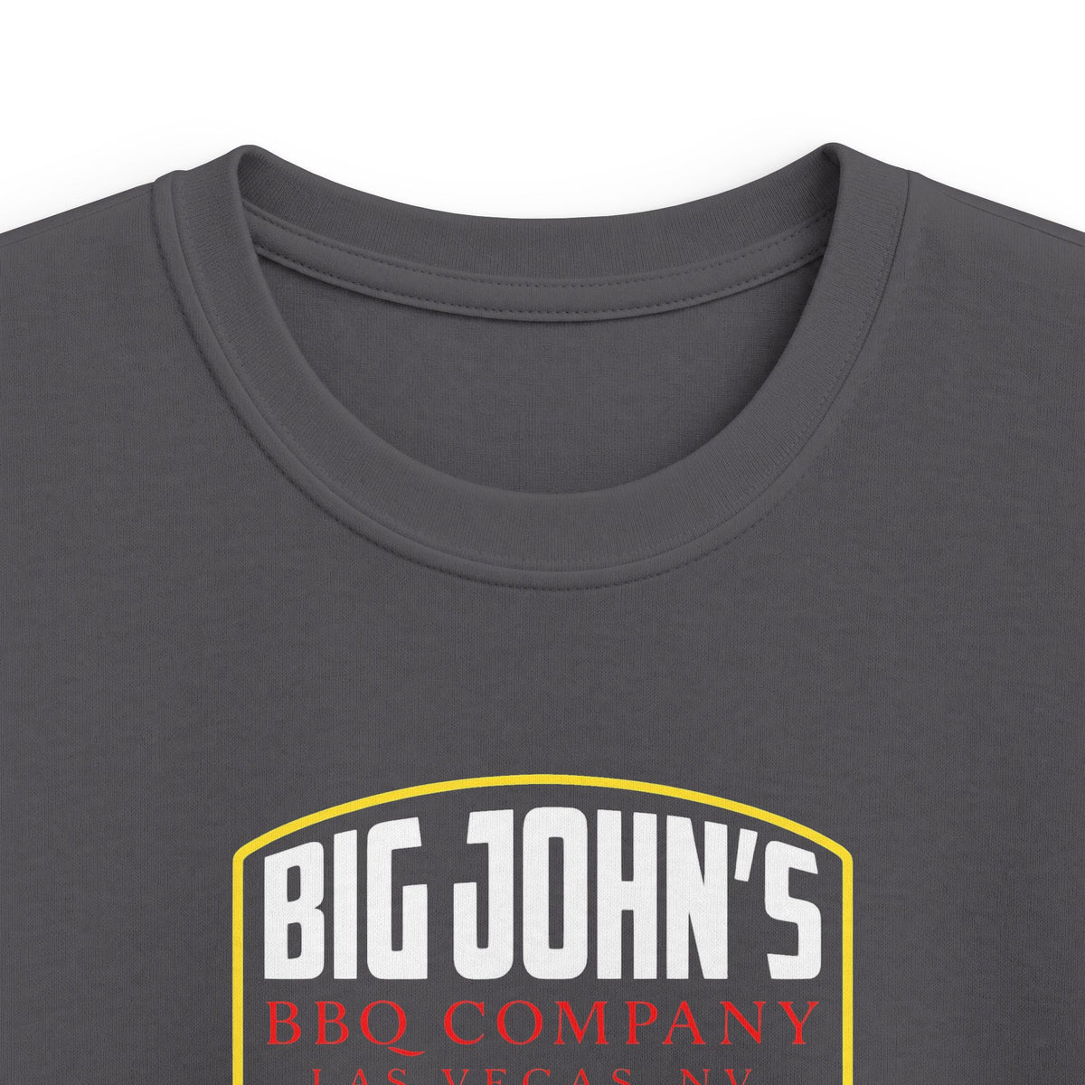 Kids Tee — "Big John's BBQ Company" Logo Shirt (Children's Barbecue Tee)