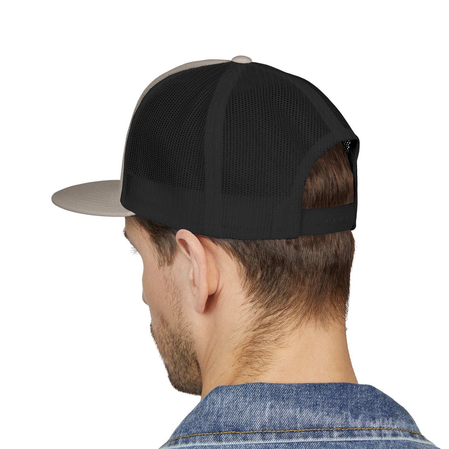 Big John’s BBQ Co. Flat Bill Trucker Hat — Pig Patch Mesh Cap