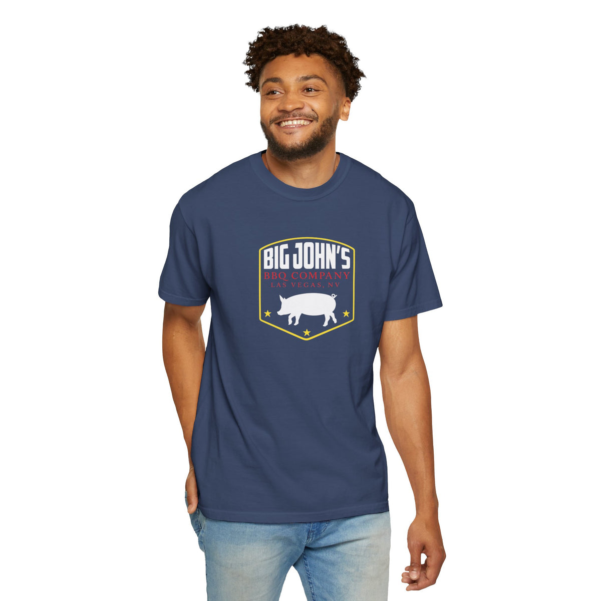 Big John’s BBQ Pig Logo T-Shirt