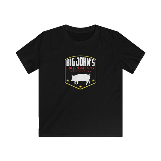 Kids Tee — "Big John's BBQ Company" Logo Shirt (Children's Barbecue Tee)