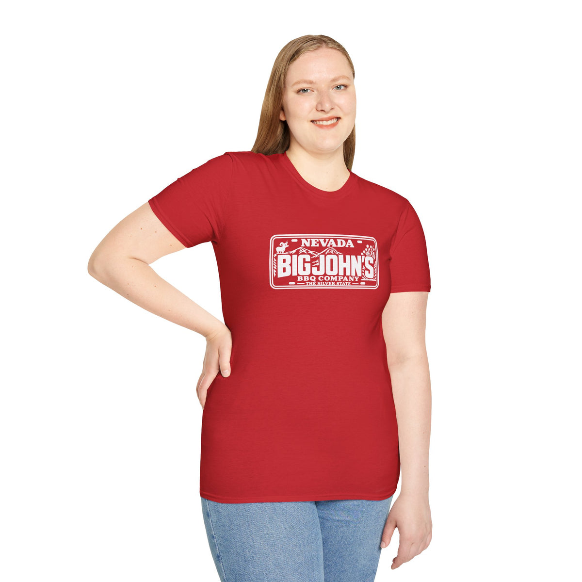 Big John's BBQ Company T-Shirt — Vintage Silver State BBQ Logo