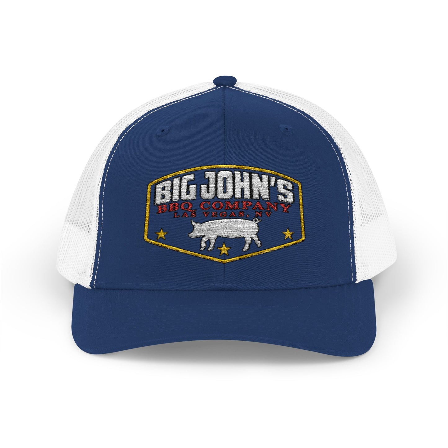 Big John's BBQ Company Trucker Cap — Pig Patch Logo Snapback