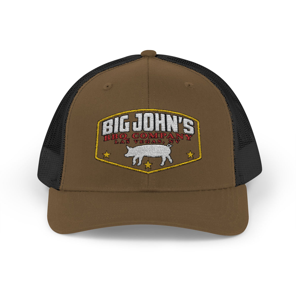 Big John's BBQ Company Trucker Cap — Pig Patch Logo Snapback