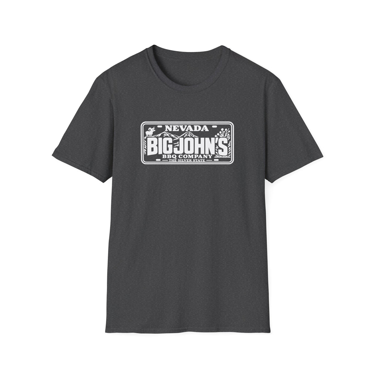Big John's BBQ Company T-Shirt — Vintage Silver State BBQ Logo