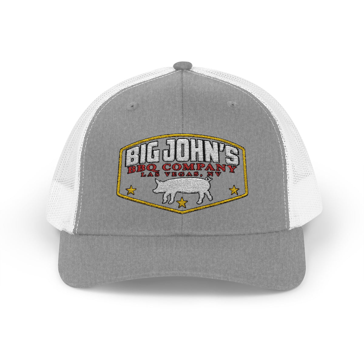 Big John's BBQ Company Trucker Cap — Pig Patch Logo Snapback